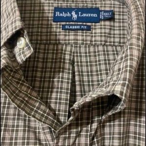 Ralph Lauren Polo 4XLT Plaid Button Down Long Sleeve mens Classic Fit shirt